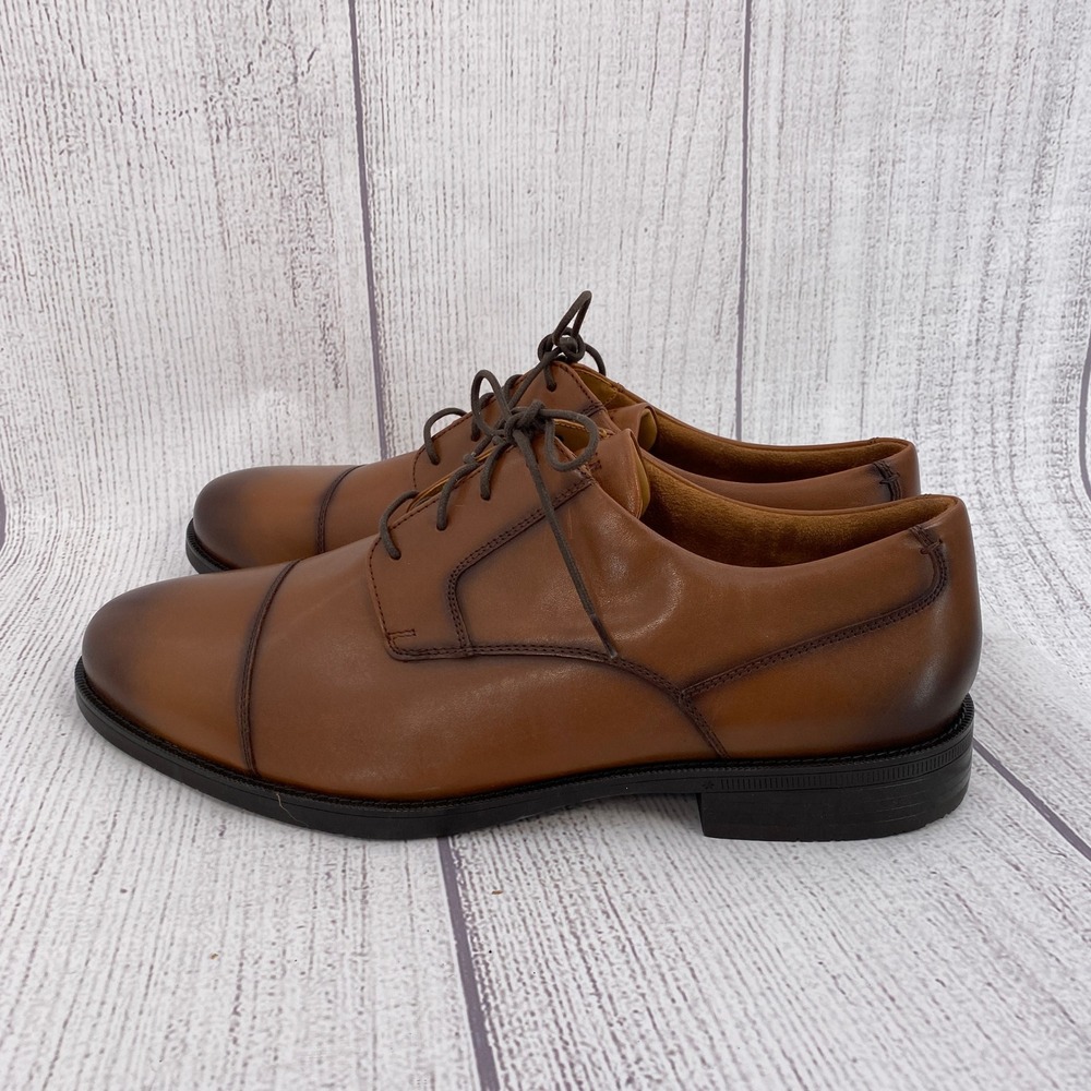 Cole Haan Bedford Cap Toe Oxford Men 13 British Tan Leather Grand 360 Dress Shoe - Picture 7 of 12